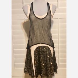 Rag & Bone Silk Sequined Faren Tank dress S (2-4)